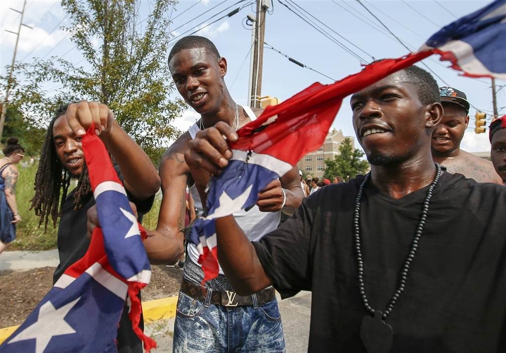 KKK gets Confederate flag ripped