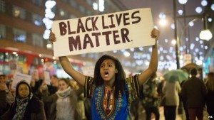 Black Lives Matter protester