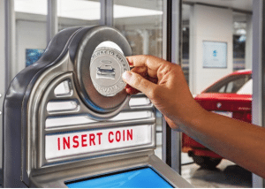 Carvana car vending machine coin