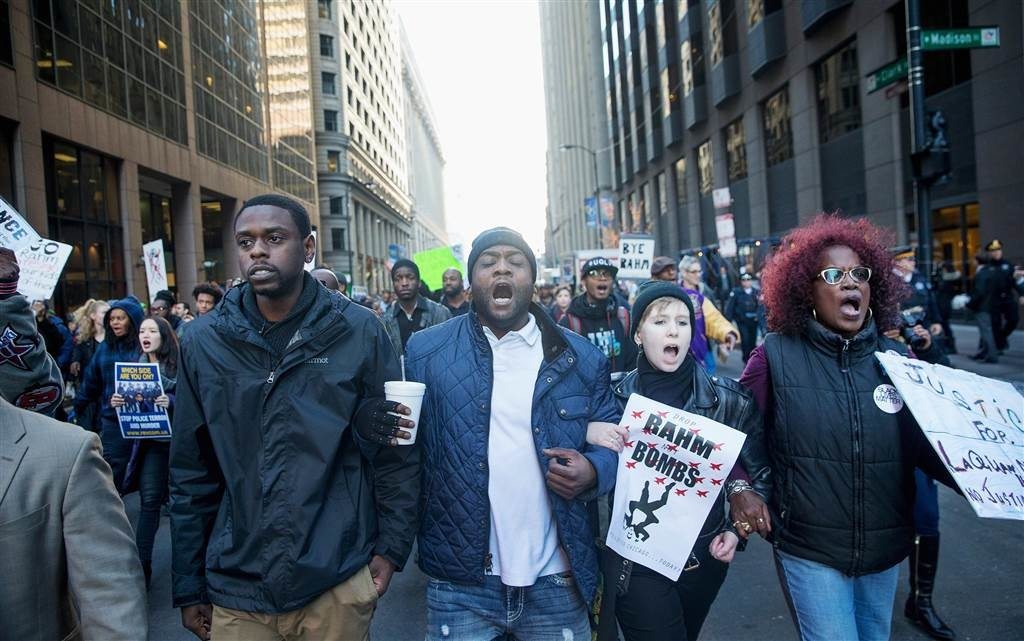 Rahm Emanuel protest 1