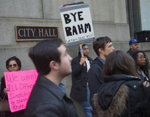 Rahm Emanuel protest 2