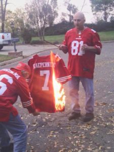 Kaepernick JERSEY BURN