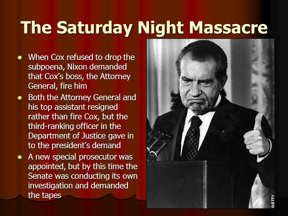 Saturday Night Massacre