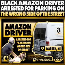 Black Amazon Delivery Driver 