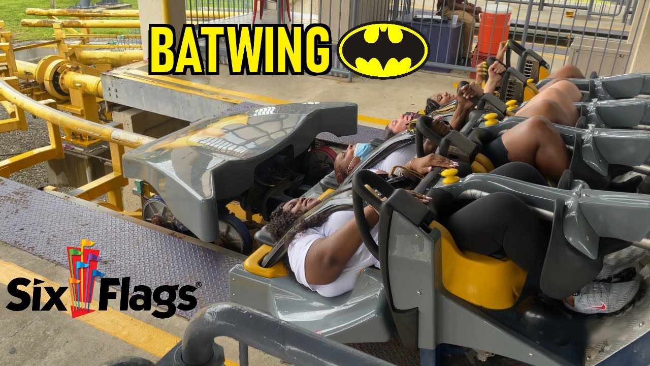 Batwing Roller Coaster - Six Flags - OK WASSUP!